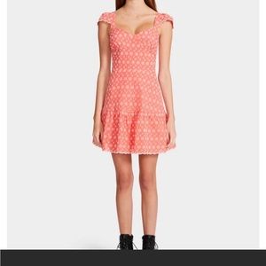 Betsey Johnson Ditsy Eyelet Bustier Mini Dress - Duberry